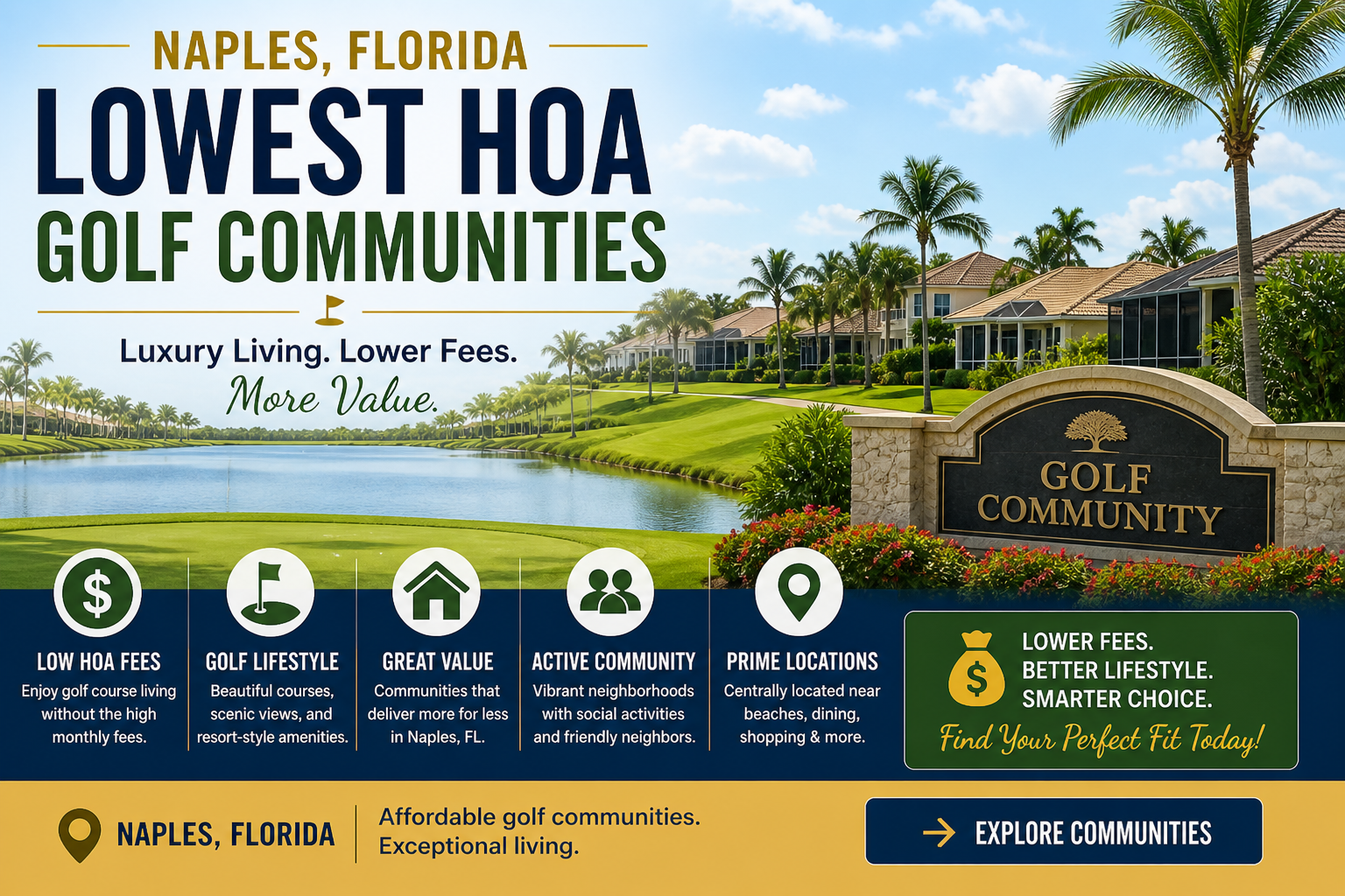 Lowest HOA Golf Communities in Naples (Best Value Picks for 2026)